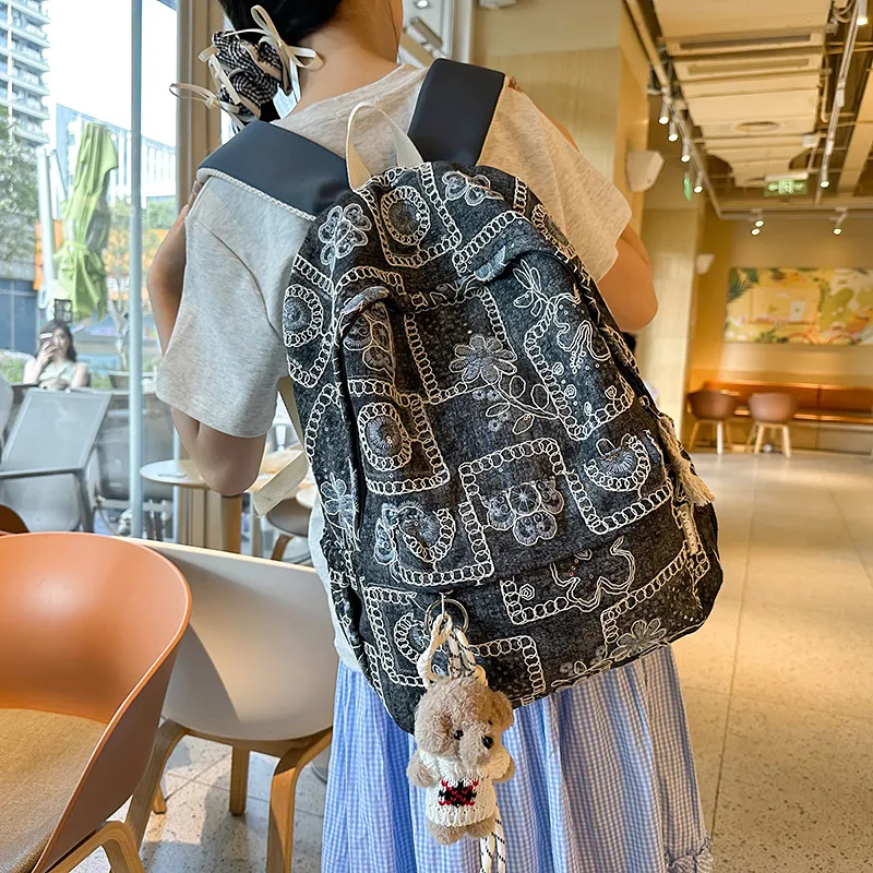Debecca Denim Backpack Women's Multicolor-9