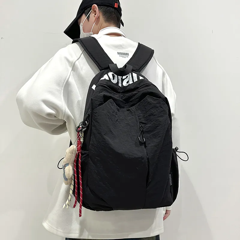 Debecca Nylon Backpack Large Size Unisex Multicolor-15