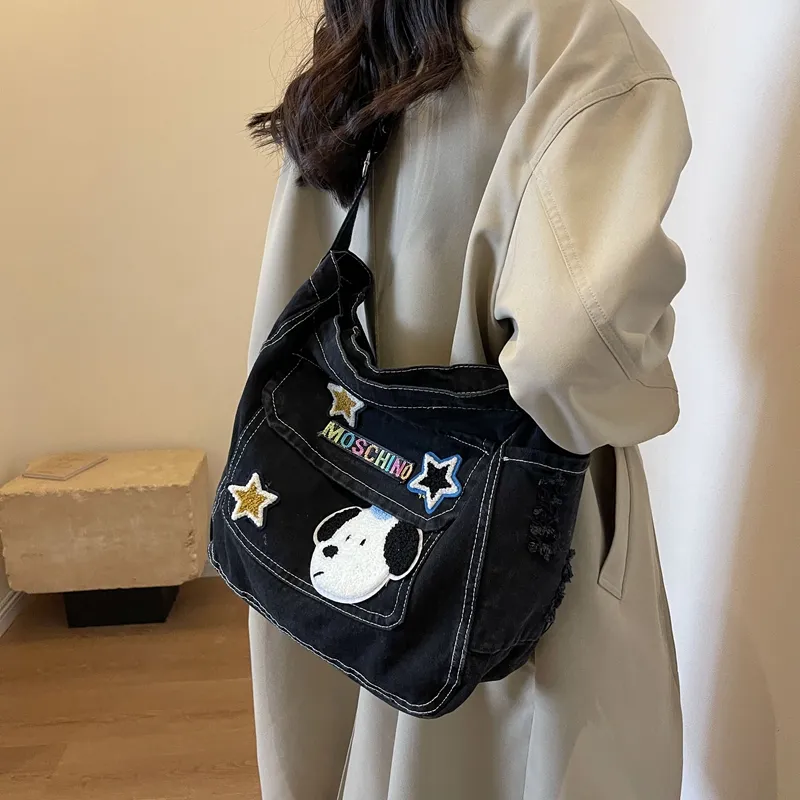 Debecca Denim Shoulder Bag Crossbody Bag Regular Women's Multicolor-11