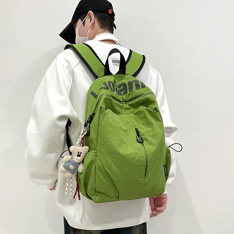 Debecca Nylon Backpack Large Size Unisex Multicolor-5