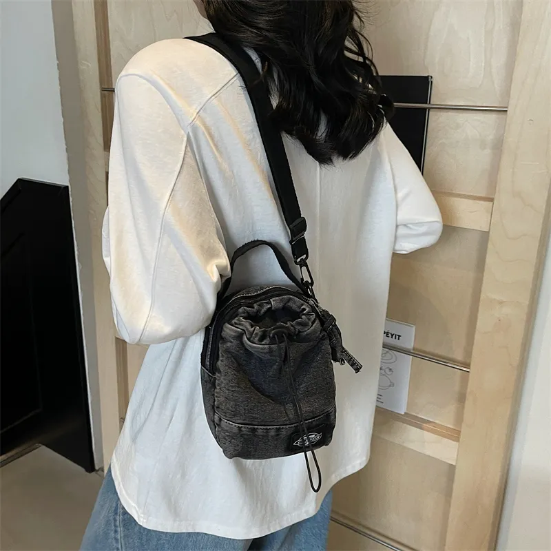 Debecca Denim Shoulder Bag, Crossbody Bag, Handbag Regular Unisex Multicolor-10