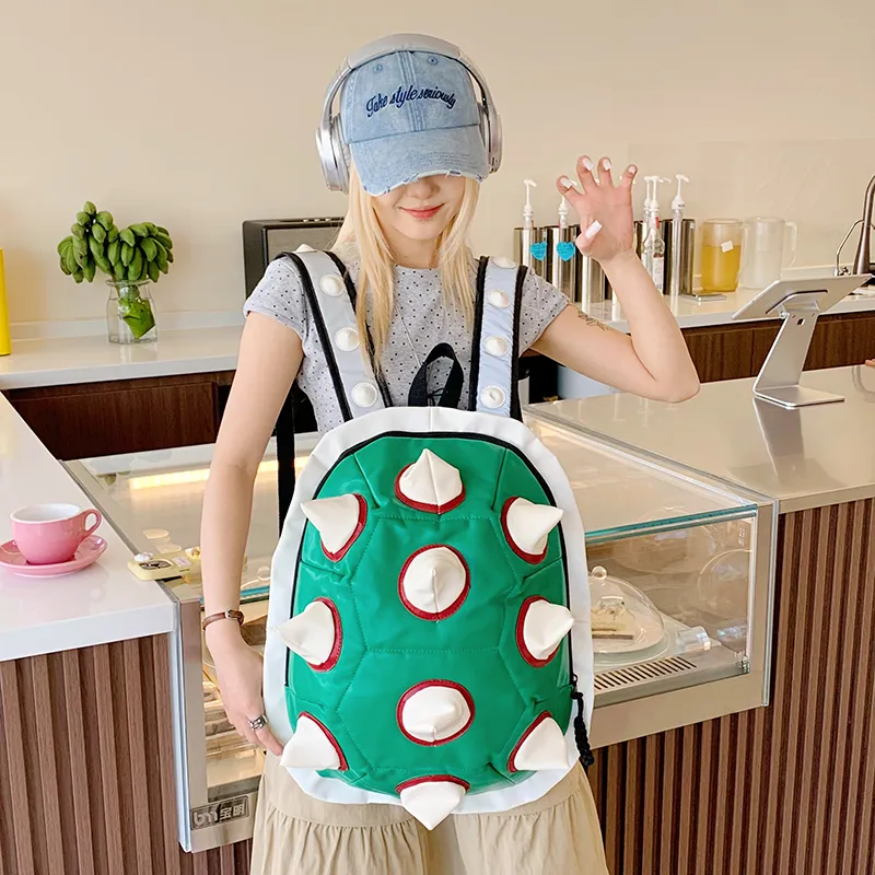 Debecca PU Backpack Regular Unisex Green-2