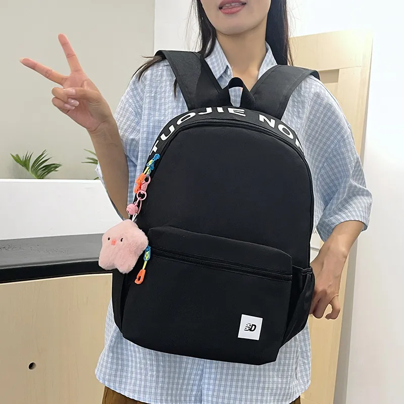 Debecca Nylon Backpack Regular Women's Fruit Green/Black/Pink/Olive Green-13