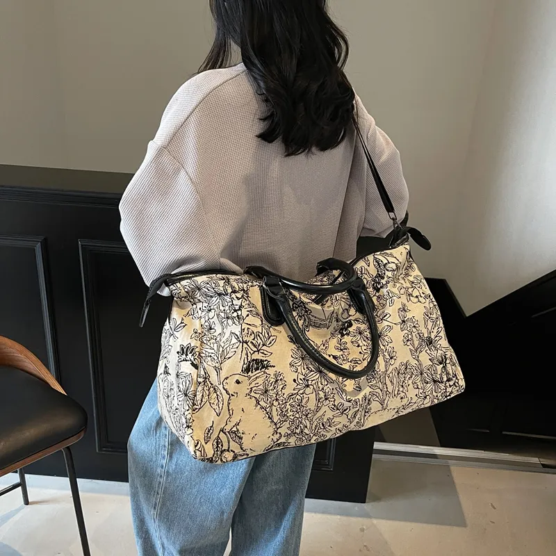 Debecca Canvas Bag Travel Bag Women's Multicolor-6