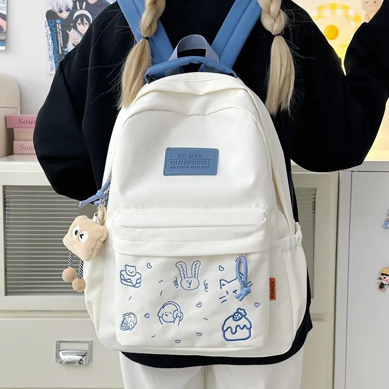 Debecca Nylon Backpack Regular Unisex Multicolor-13