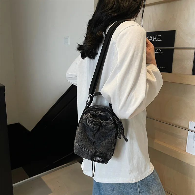 Debecca Denim Shoulder Bag, Crossbody Bag, Handbag Regular Unisex Multicolor-9