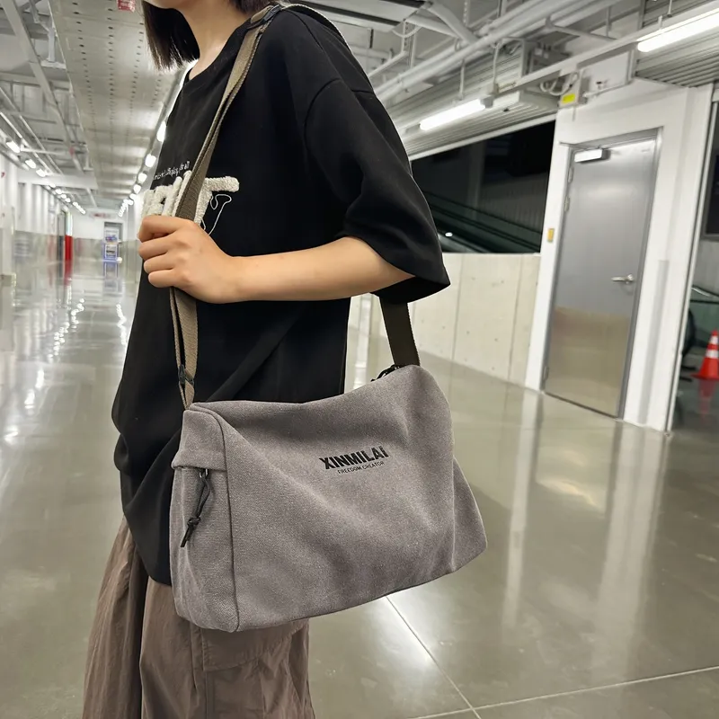 Debecca Canvas Crossbody Bag Regular Unisex Multicolor-9
