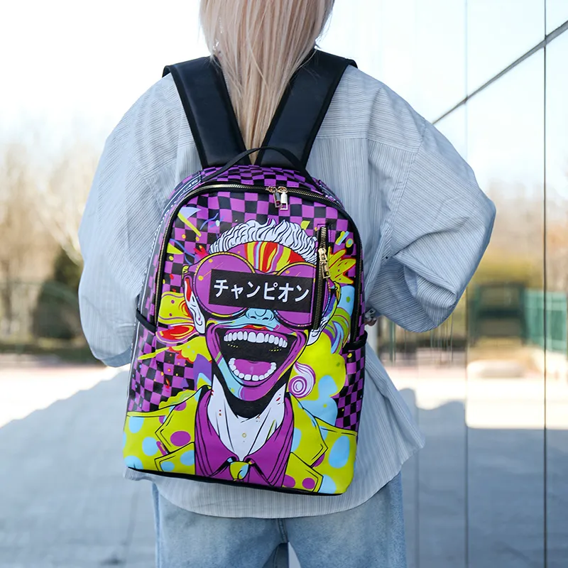 Debecca PU Backpack Unisex Multicolor-10