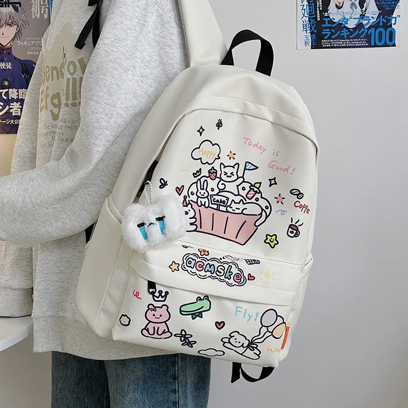 Debecca Nylon Backpack Regular Unisex Multicolor-1