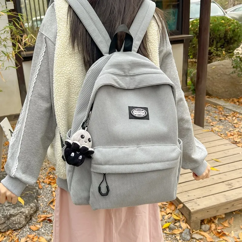 Debecca Corduroy Backpack Unisex Multicolor-7