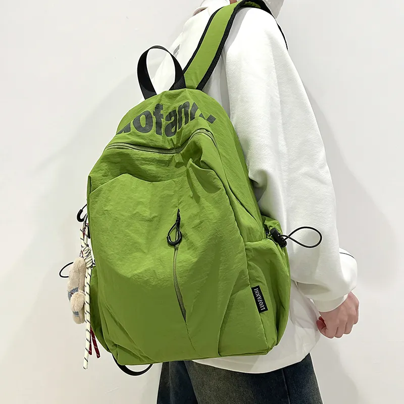 Debecca Nylon Backpack Large Size Unisex Multicolor-6