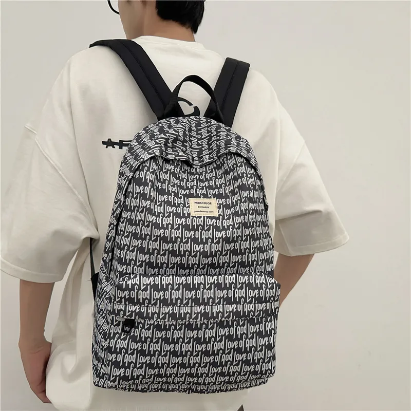 Debecca Nylon Fabric Backpack Regular Unisex Multicolor-8