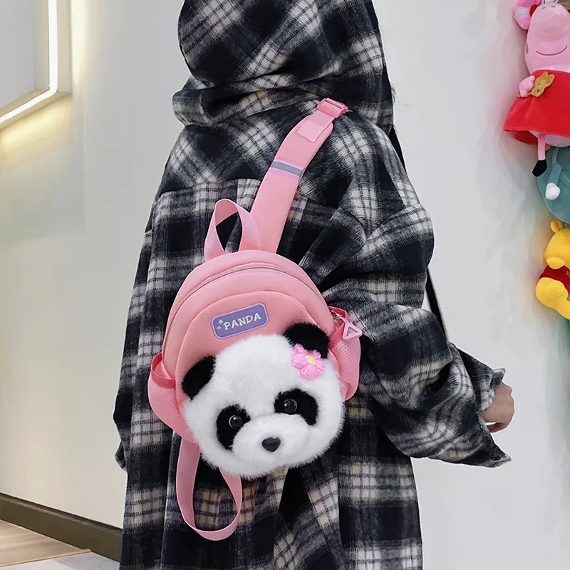 Debecca Plush Patchwork Backpack Large Size Women's Multicolor-15
