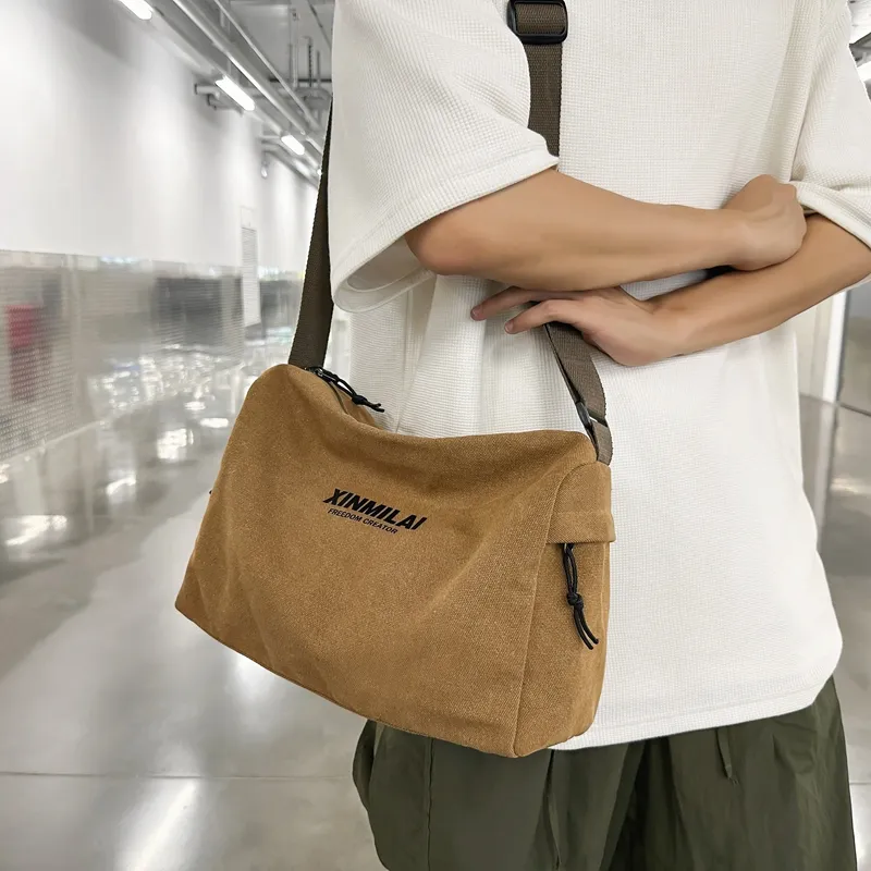 Debecca Canvas Crossbody Bag Regular Unisex Multicolor-7