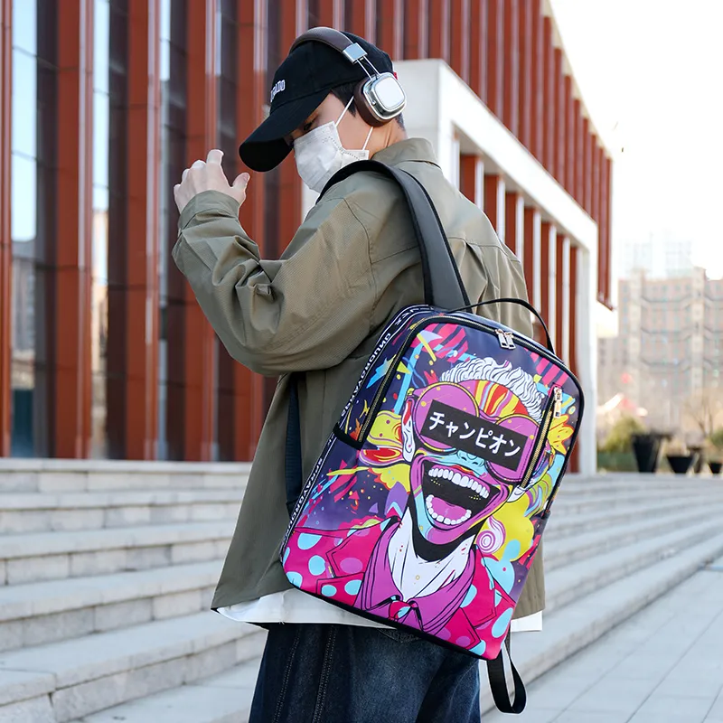 Debecca PU Backpack Unisex Multicolor-16