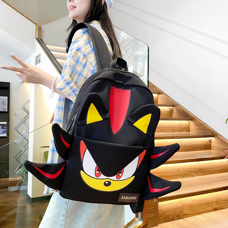 Debecca Nylon Fabric Backpack Large Size Unisex Multicolor-2