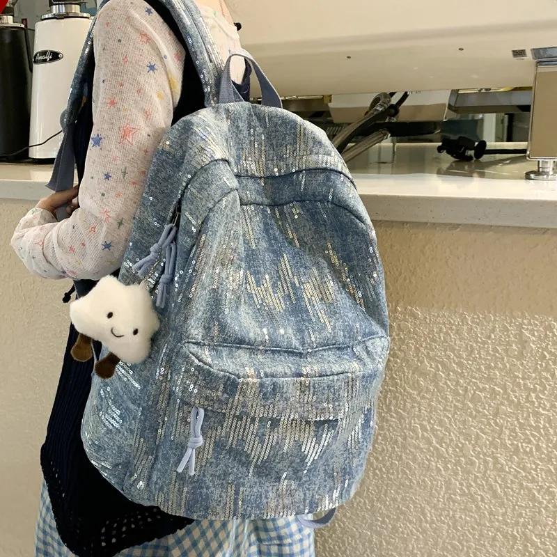 Debecca Denim Backpack Regular Unisex Multicolor-3