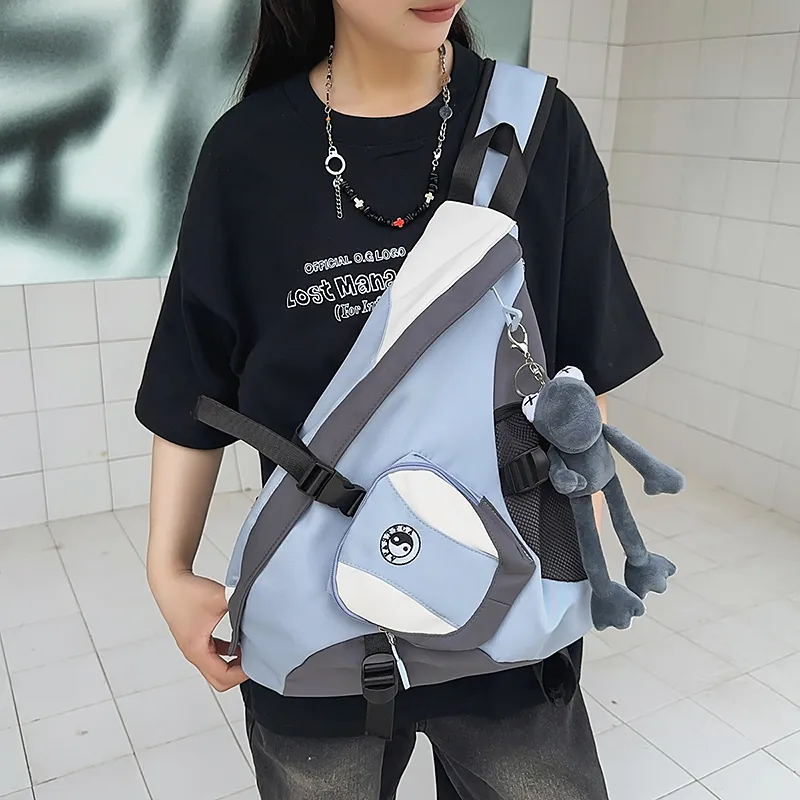 Debecca Nylon Sling Bag Unisex Multicolor-10
