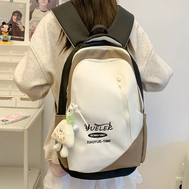 Debecca Composite Cloth Backpack Large Size Unisex Multicolor-9