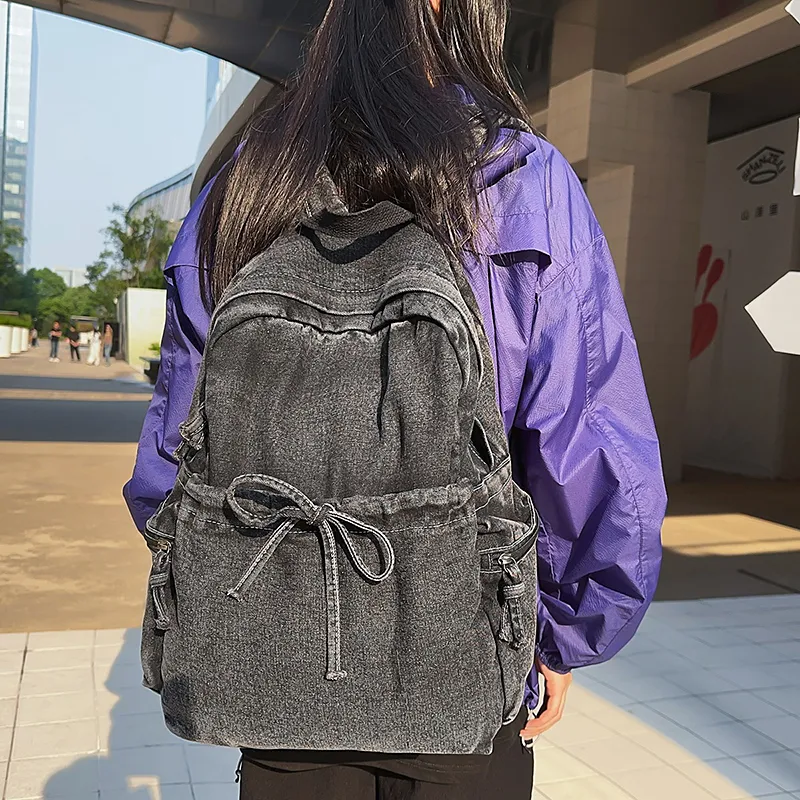 Debecca Denim Backpack Women's Multicolor-10
