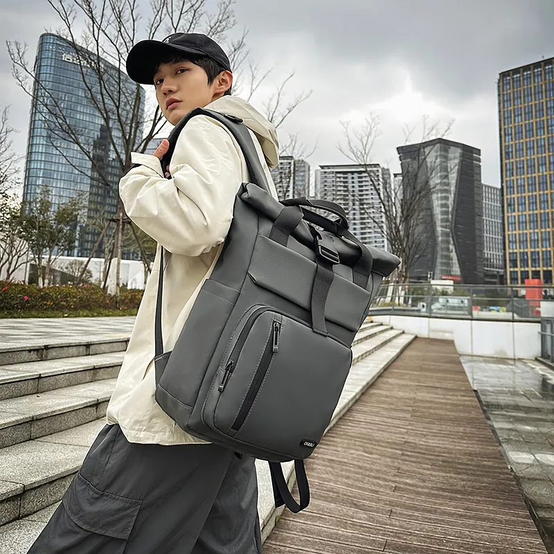 Debecca Laminated Oxford Cloth Backpack Unisex Multicolor-9