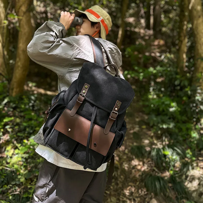 Debecca Canvas Backpack Unisex Multicolor-1