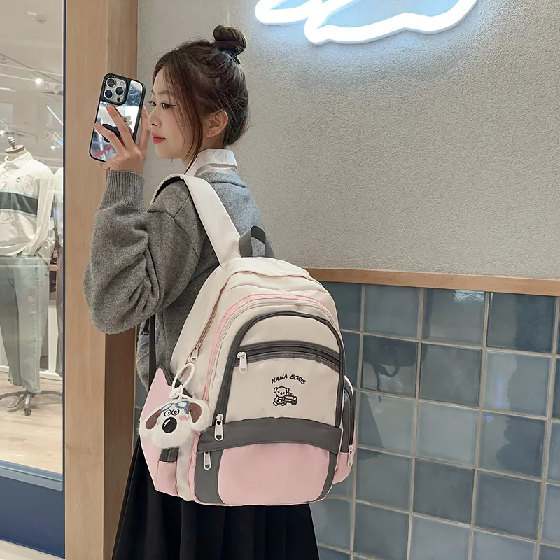 Debecca Nylon Backpack Unisex Multicolor-8
