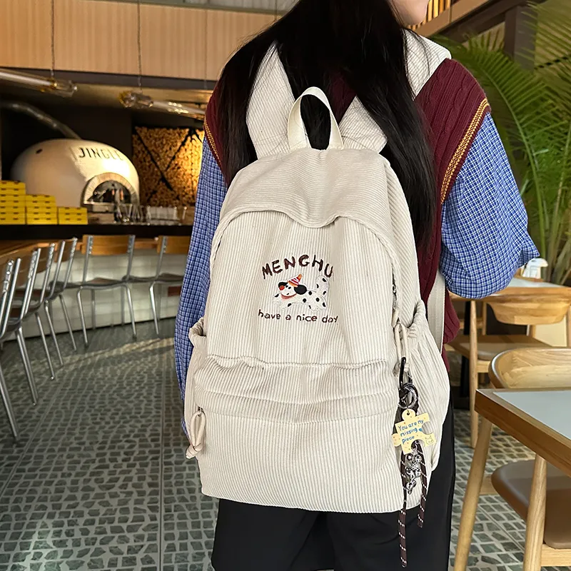 Debecca Corduroy Backpack Women's Multicolor-7