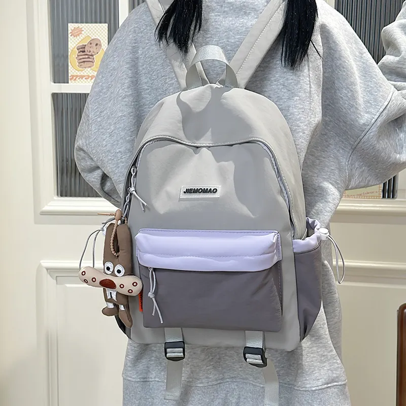 Debecca Nylon Backpack Regular Unisex Multicolor-11