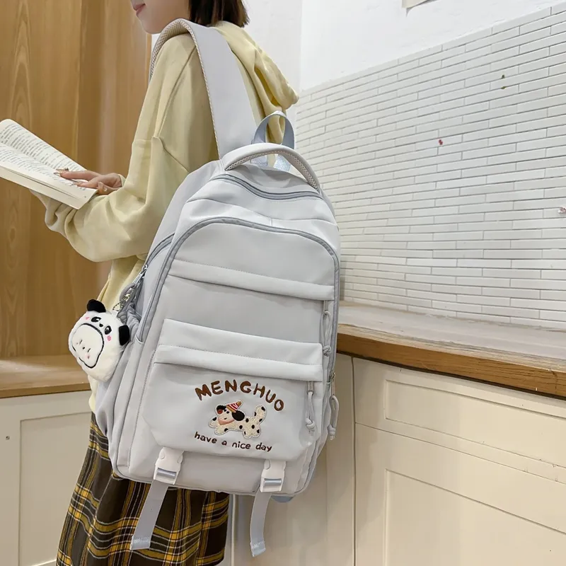Debecca Cotton Backpack Large Size Unisex Multicolor-11