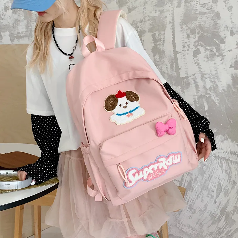 Debecca Nylon Fabric Backpack Large Size Women's Multicolor-16