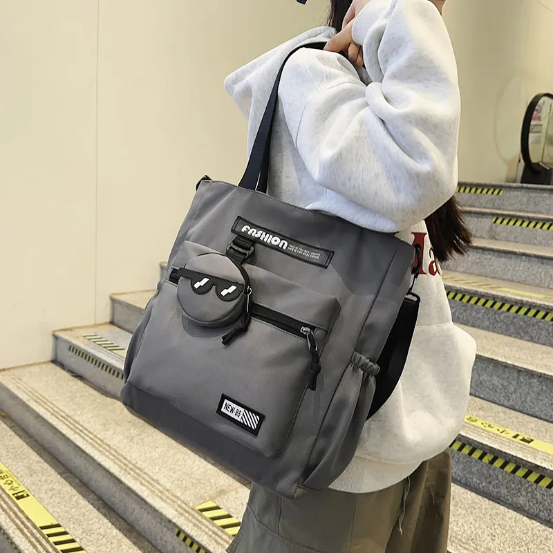 Debecca Nylon Tote Bag Shopping Bag Crossbody Bag Shoulder Bag Unisex Multicolor-1