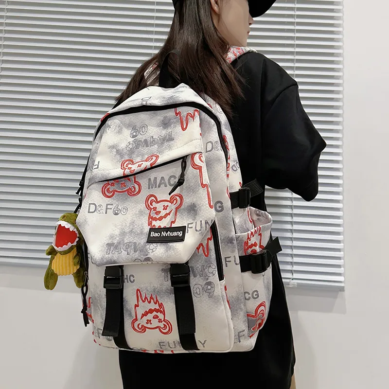 Debecca Nylon Backpack Regular Unisex Multicolor-6