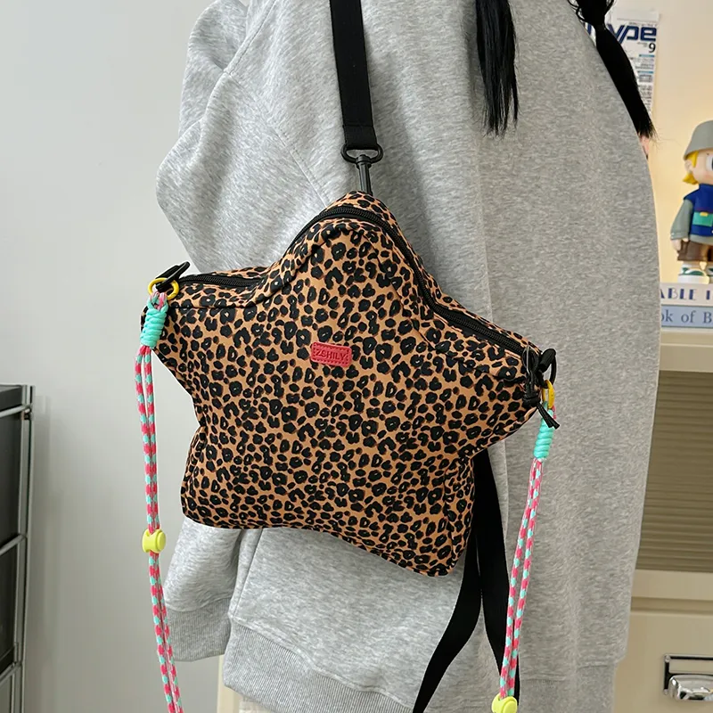 Debecca Nylon Crossbody Bag Women's White/Yellow Brown/Khaki-6
