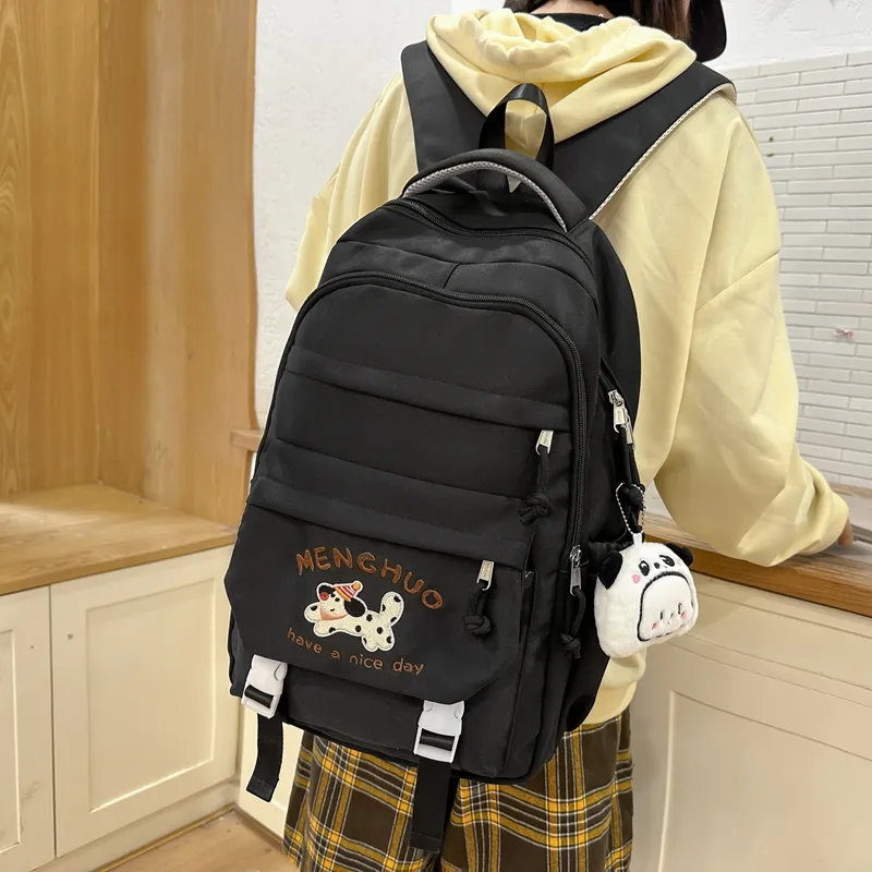 Debecca Cotton Backpack Large Size Unisex Multicolor-5