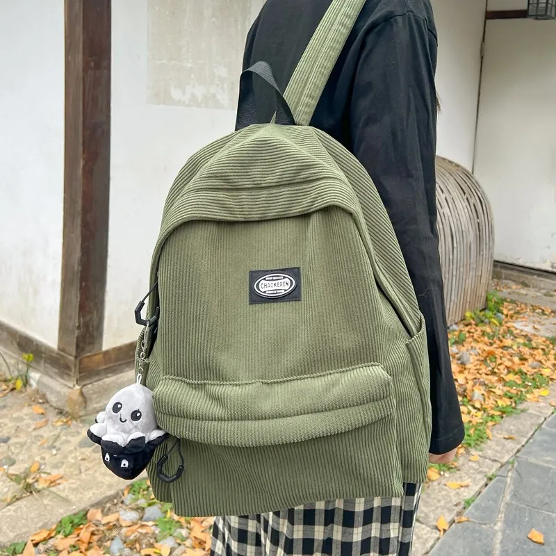 Debecca Corduroy Backpack Unisex Multicolor-3