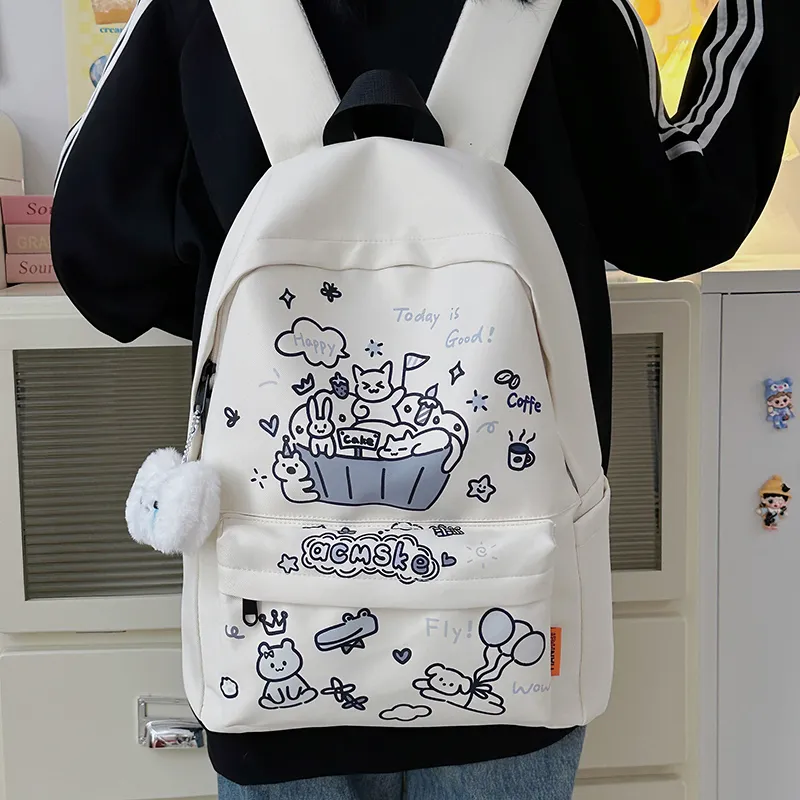 Debecca Nylon Backpack Regular Unisex Multicolor-6