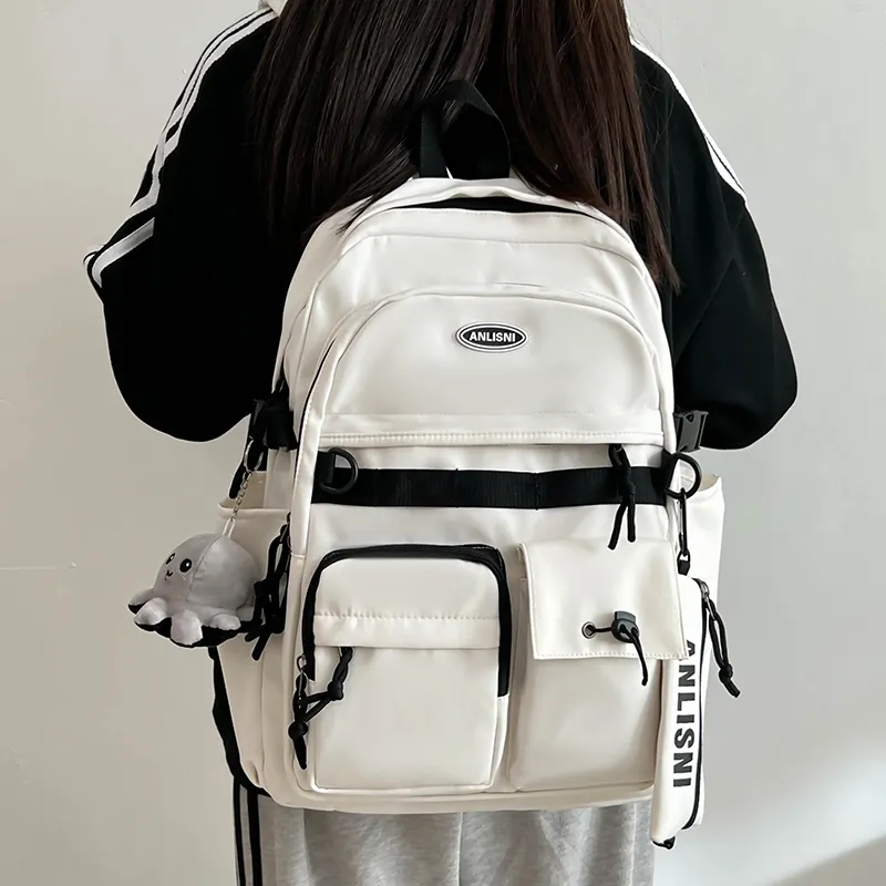 Debecca Polyester Backpack Unisex Multicolor-3