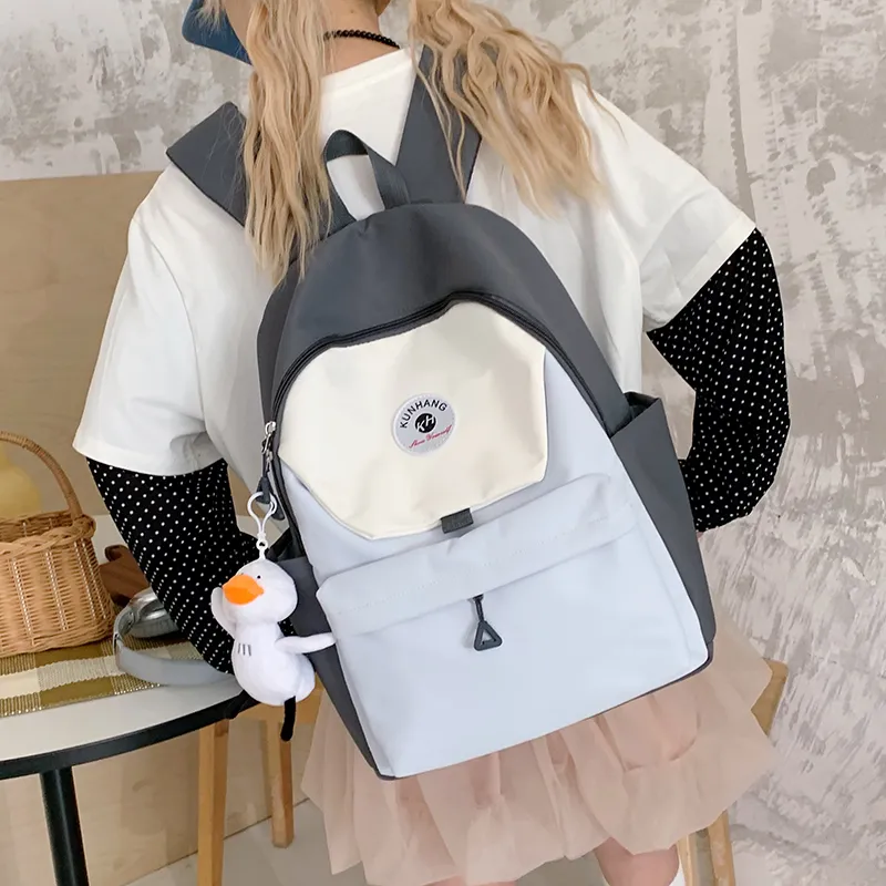 Debecca Nylon Fabric Backpack Unisex Multicolor-15