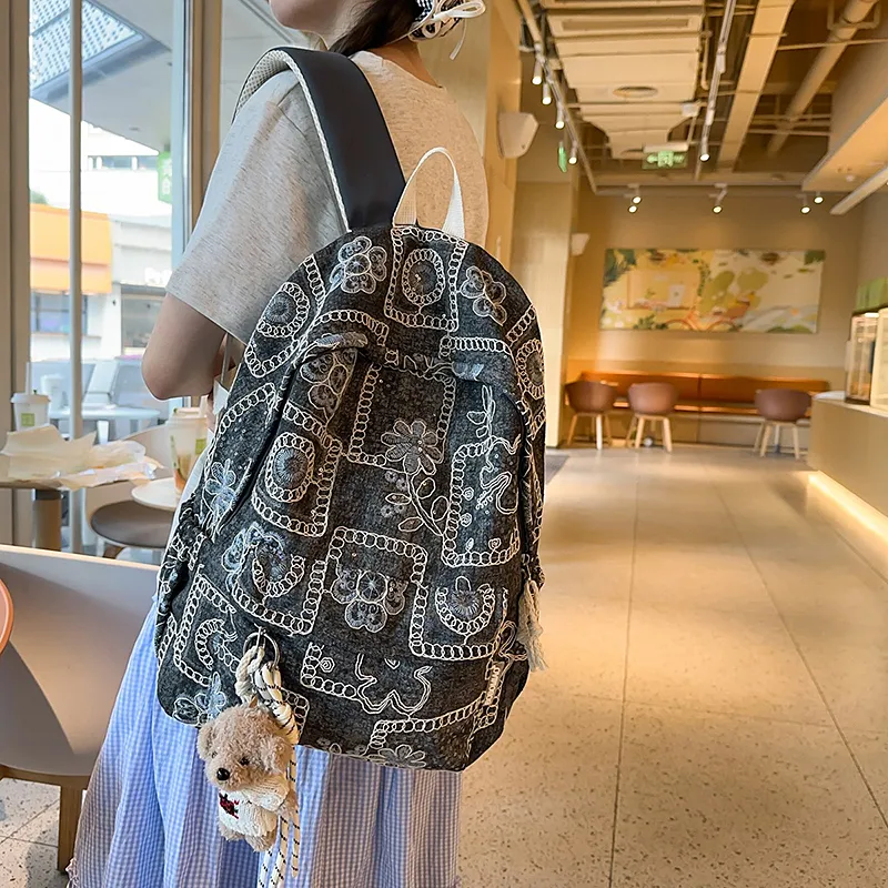 Debecca Denim Backpack Women's Multicolor-10