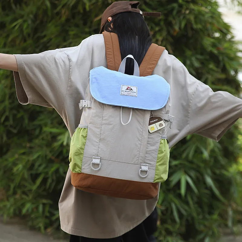 Debecca Nylon Backpack Unisex Multicolor-7