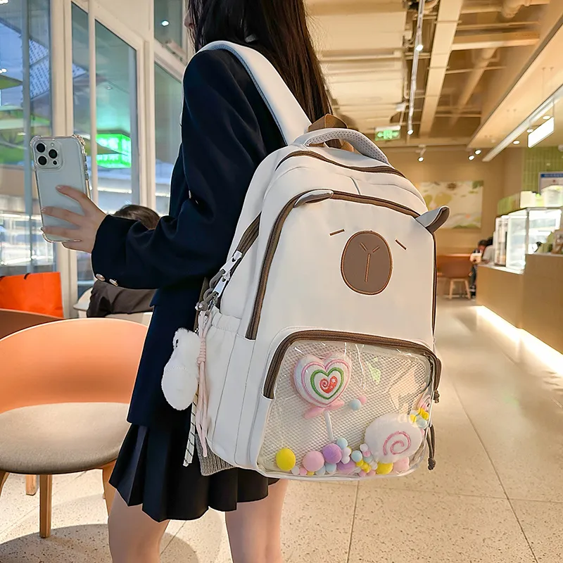 Debecca Nylon Backpack Tubas Unisex-5