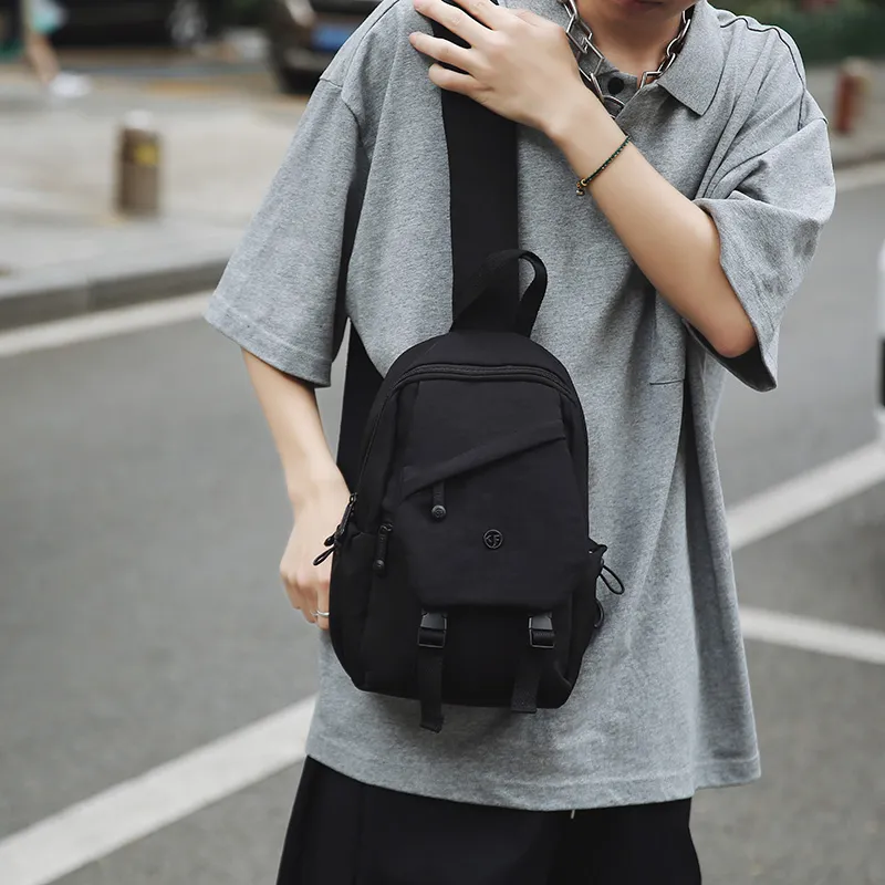 Debecca Nylon Sling Bag Regular Unisex Multicolor-3