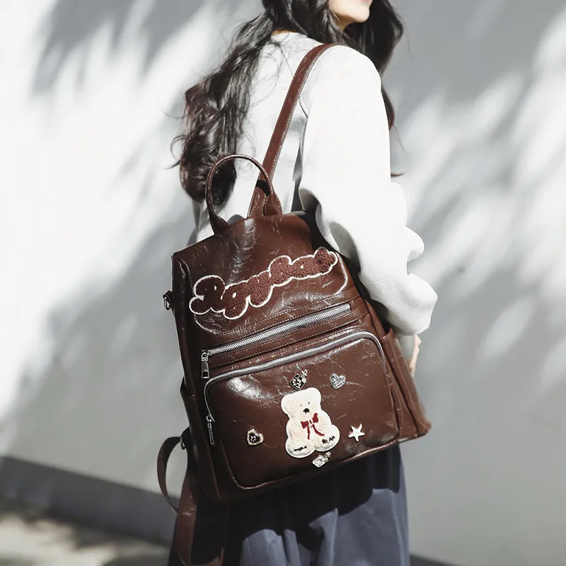 Debecca PU Backpack Regular Women's Multicolor-7