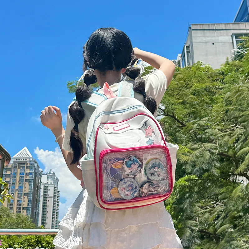 Debecca Twill Backpack Women's Light Blue-6
