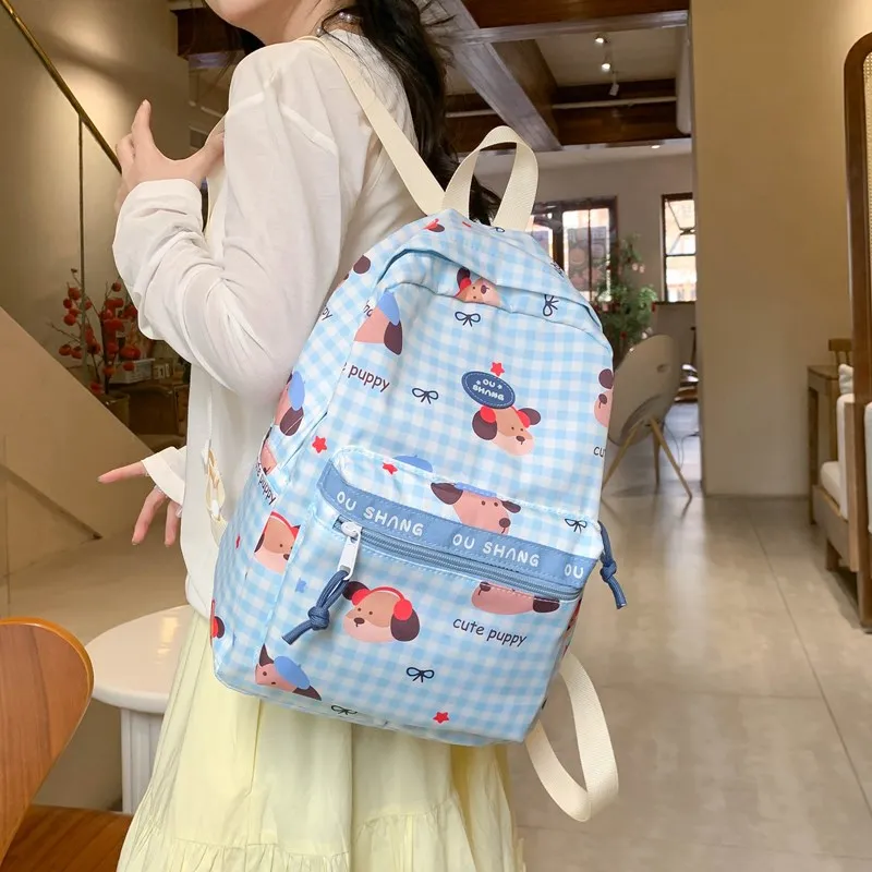Debecca Composite Cloth Backpack Large Size Unisex Multicolor-6