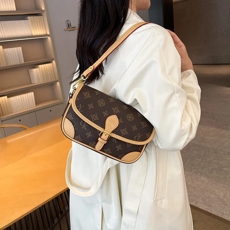 Debecca PU Shoulder Bag Crossbody Bag Regular Women's Brown/Khaki-5