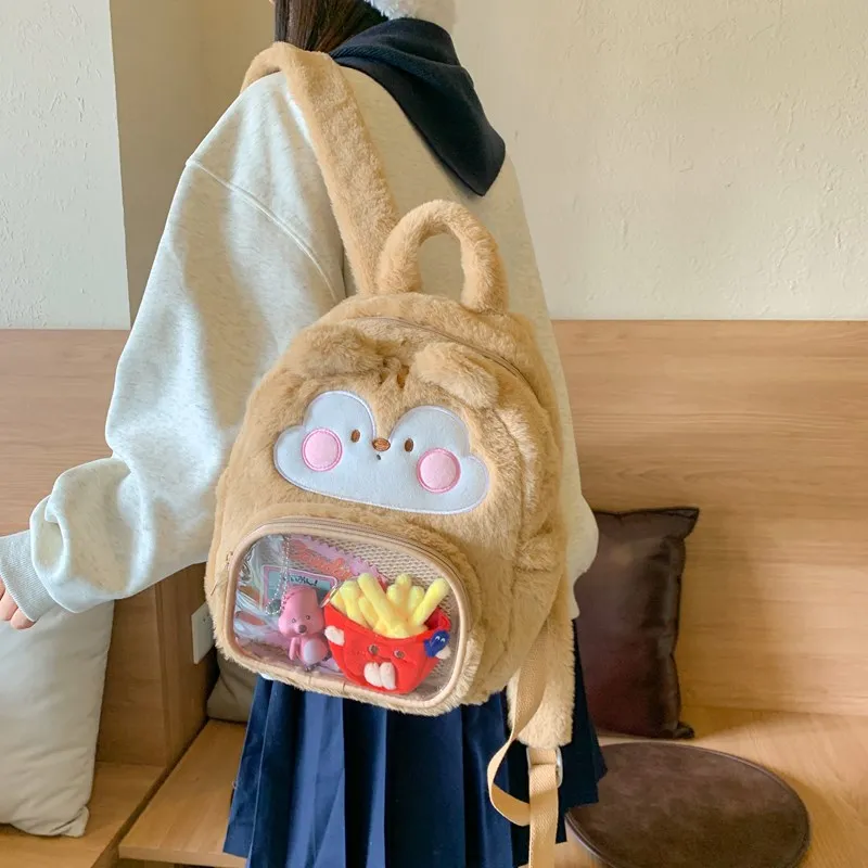 Debecca Plush Backpack Unisex Multicolor-3