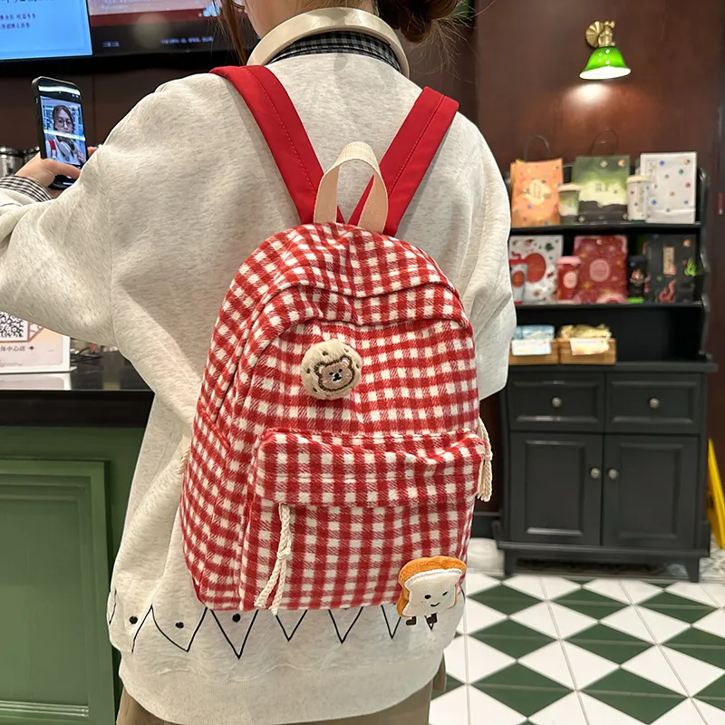 Debecca Woolen Backpack Regular Women's Multicolor-6