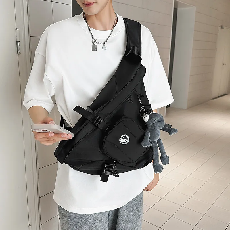 Debecca Nylon Sling Bag Unisex Multicolor-3